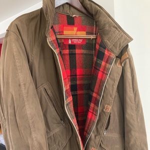 Vintage London Fog flannel insulated jacket